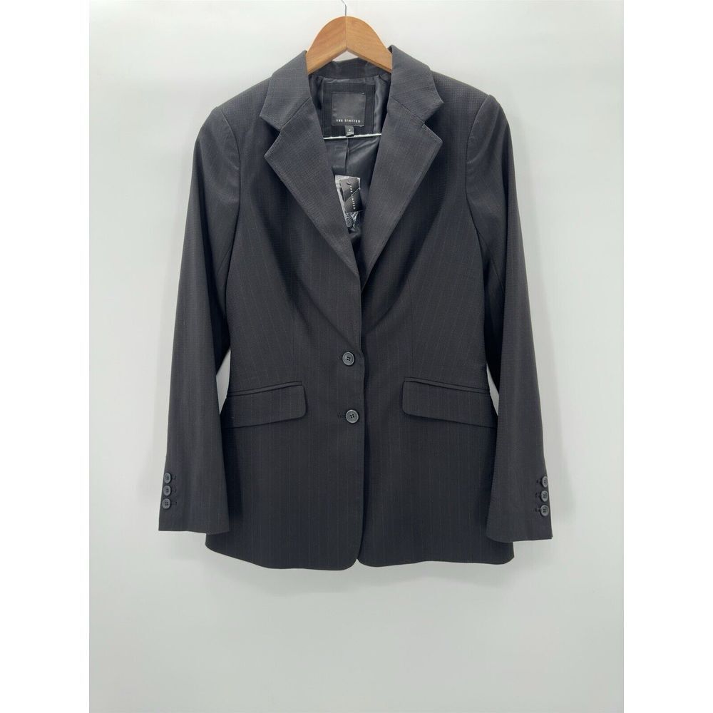 THE LIMITED Women's Size Small Black Pinstripe Blazer NEW‎